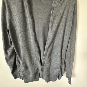 Women's Gray Evolution Knit Zip-Up Hoodie Size M